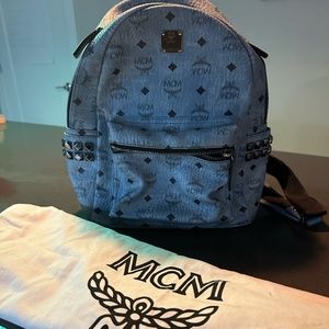 Blue MCM Backpack